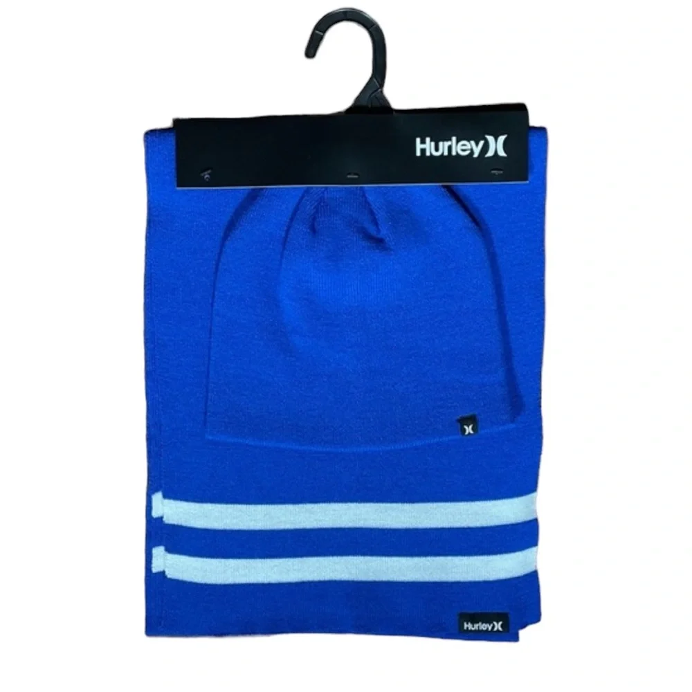 NWT Hurley New Yorker Beanie & Scarf 2-Piece Set
